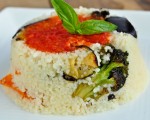 Baked Vegetables With Couscous and Tomato Sauce